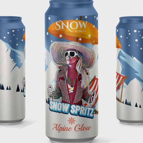 Snow Tequila Cocktail CANS Design réalisé par Cameleon77