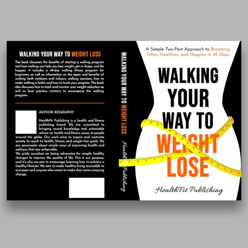 Exciting, Simple and Elegant Book Cover Design for Walking Your Way to Weight Loss Design réalisé par Chagi-Dzn