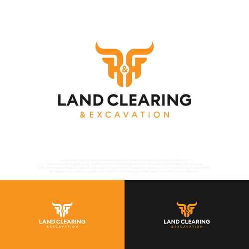 LOGO AND LETTER HEAD FOR H&H LAND CLEARING AND EXEXCAVATION Design réalisé par MrBaba