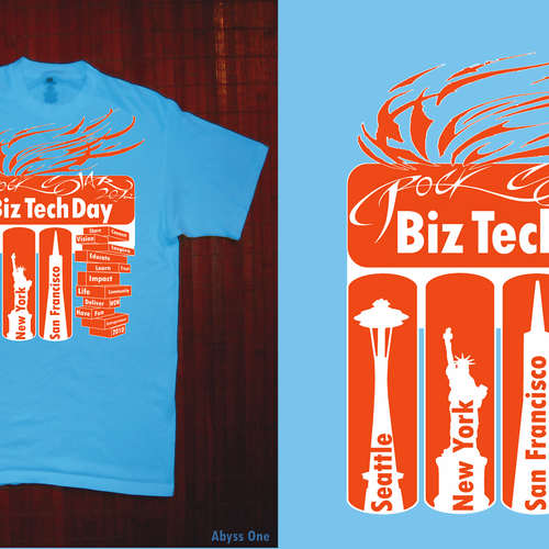 Give us your best creative design! BizTechDay T-shirt contest Réalisé par Abyss One