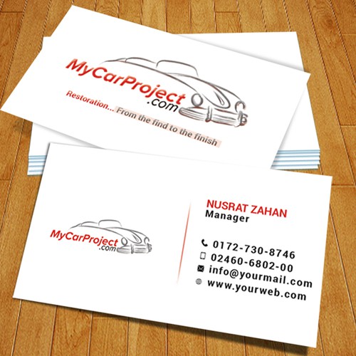 Create A Great Business Card For MyCarProject