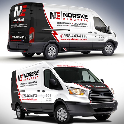 Van Wrap for Electrical Company - Logos and Specs attached! Design by J.Chaushev