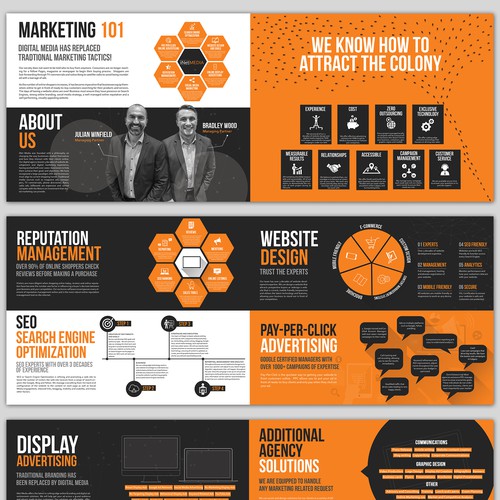 Build a Modern, engaging brochure for iNet Media Design by Emma's graphics