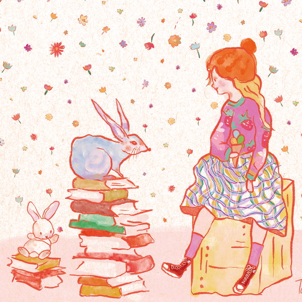 Fun, creative, illustrated print for daughter's bedroom