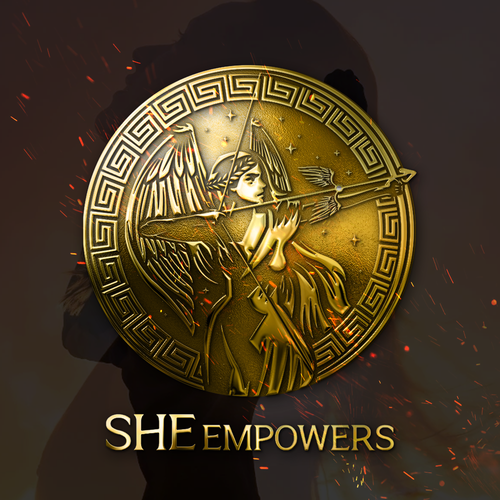 SHEempowers - luxurious design of a woman preferrably in some kind of a circle to appeal to women professionals Design by Insfire!