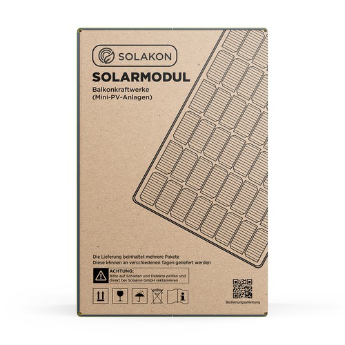 Create a nice Packaging Design for Solar Panels Design by Rajith Shantha
