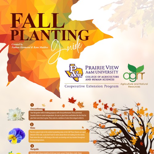 Fun Fall Festive Planting Guide Needed for University In Texas Design von M.Kh1.1