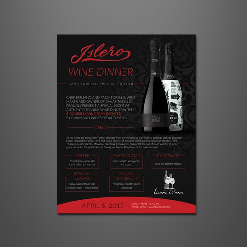 Tasting Menu Design Design by Elven Song