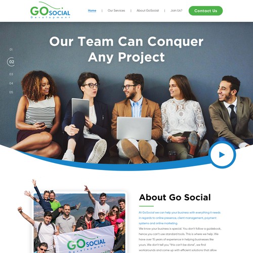 Web development company web-site redesign Design by Webenix Solutions