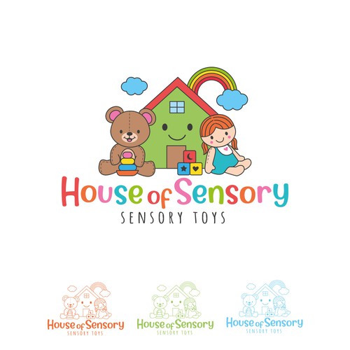 Design a feminine sensory toy store logo for an online retailer selling sensory toys for kids Design by AdryQ