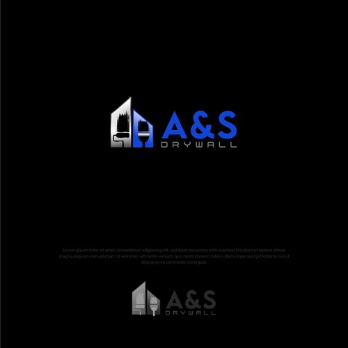 A & S Drywall logo Diseño de Consort Solutions