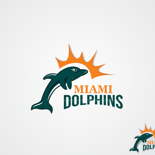 99designs community contest: Help the Miami Dolphins NFL team re-design its logo! Design by Arhie