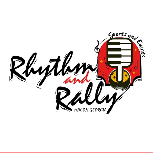 Music Meets Pickleball! Cool, musical logo for sports facility Design by Dezintrend❶