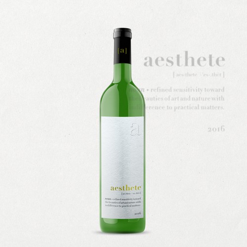 Minimalistic wine label needed Réalisé par O Ñ A T E