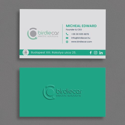 business card for company called birdie Design by moshiur008