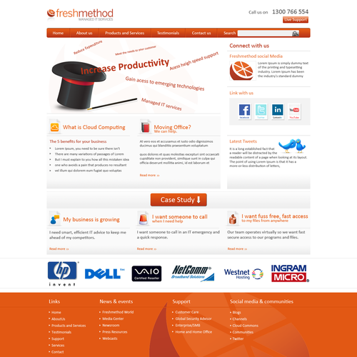 Freshmethod needs a new Web Page Design デザイン by artvisory