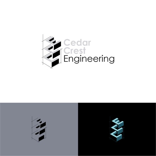 Design a Modern layered logo for a civil engineering company Design by Mbakifa