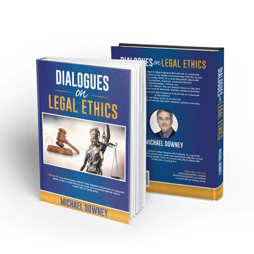 Book cover for "Dialogues on Legal Ethics" Book cover contest