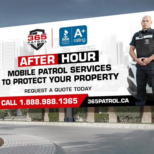 I need a billboard design for a Security Guard Company Design by Deep@rt