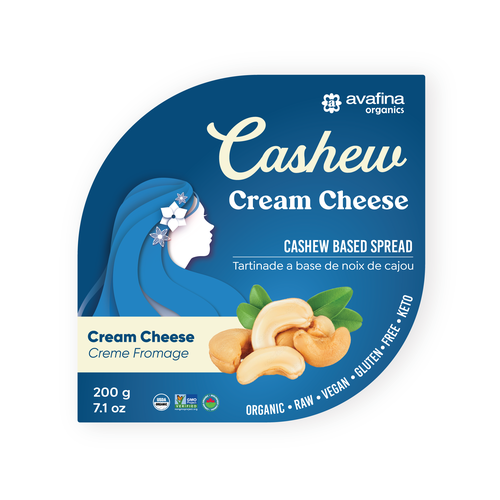 Vegan Cashew Cheese Packaging Rebrand Design by Ganesh Anvekar