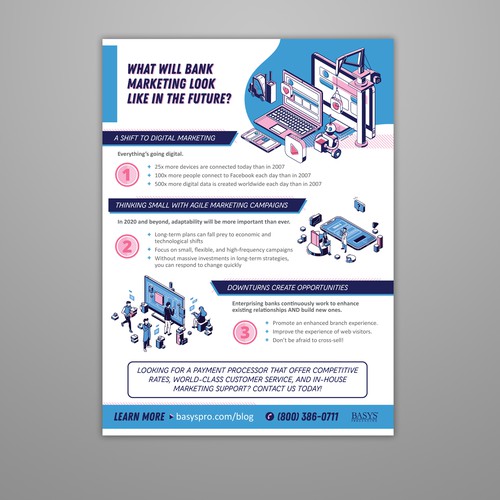 Flyer on the Future of Bank Marketing Design by azziella