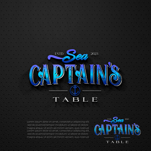 Sea Captain's Table Logo Design Design by Randy Yanuar