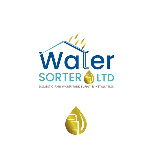 Design a catchy logo somehow detailing home rain water tank benefits. Design by Creative P