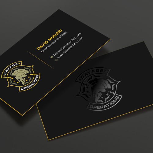 Business Card & Letterhead for Armed Security Agency Design by TanLearn