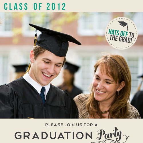 Picaboo 5" x 7" Flat Graduation Party Invitations (will award up to 15 designs!) Design by : : Michaela : :