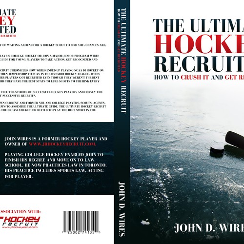 Book Cover for "The Ultimate Hockey Recruit" Design by Dany Nguyen