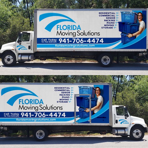 Moving Company Box Truck Wrap Design by ssrihayak