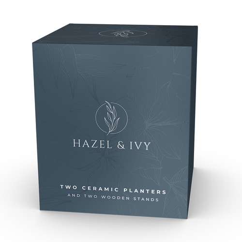 High end mid century modern planter and stand elegant box design Design by Wahdin