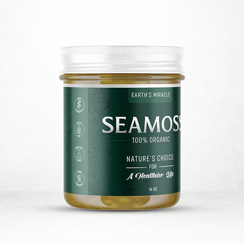 Design a Label for our Sea Moss Gel Product Design by ZAKIGRAPH ®