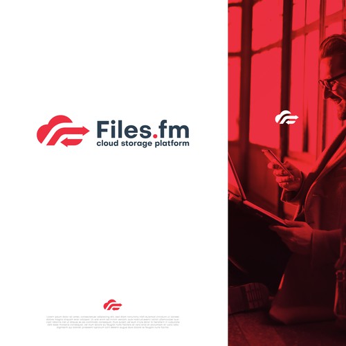 Files.fm logo and brand refresh for cloud storage platform Design by Omniverse™