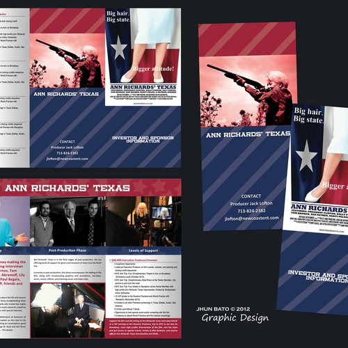CREATE Brochure for FILM Ann Richards Texas' デザイン by ROCKVIZION GRAPHICS