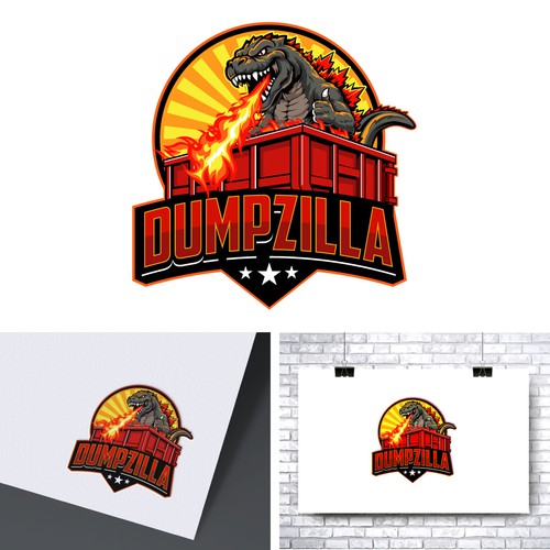 "Dumpster Rental Biz Re-Brand Logo" winning Business card