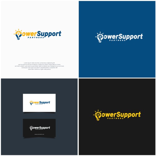 Home Generator Company Logo Design - Power Support Partners Design by Ai Wan