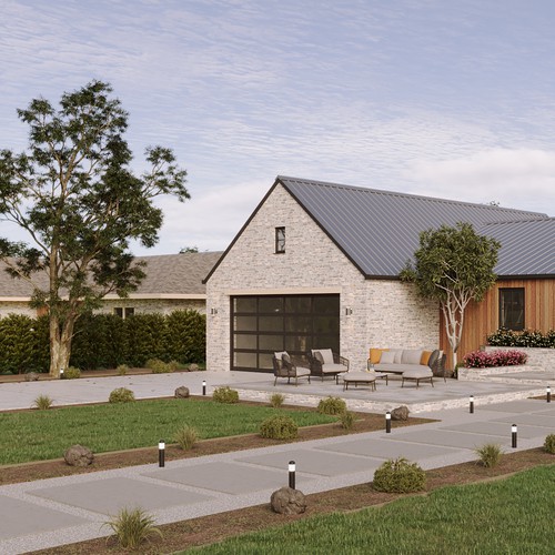 Front elevation of house Design by Giri_Putra