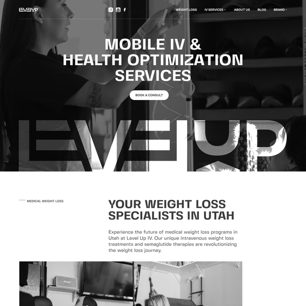 Modern wellness company needing a clean/sharp/masculine design