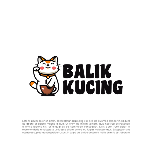 Design a cat cafe logo Design by do'ane simbok