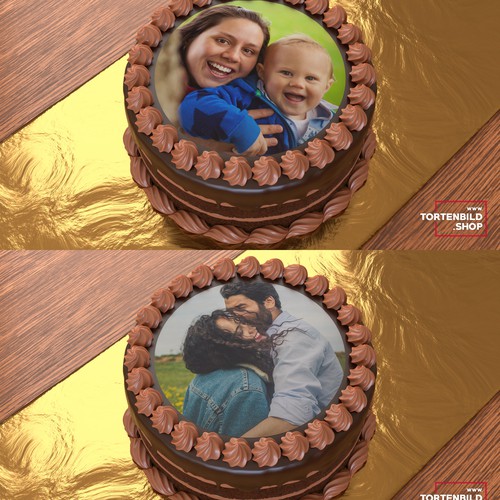 realisitic cake mockup Design by depi21