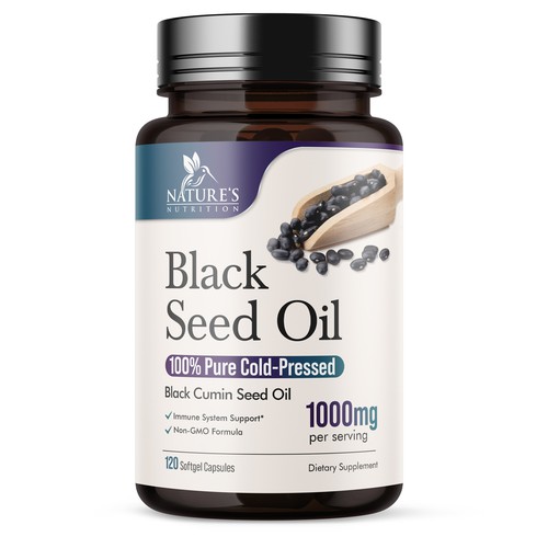 Natural Black Seed Oil Design Needed for Nature's Nutrition Design by UnderTheSea™