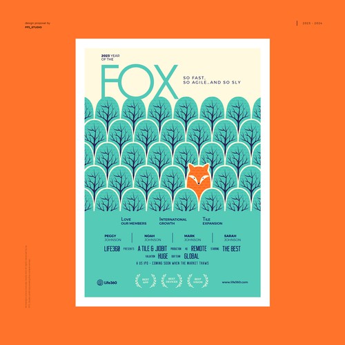 Life360 2023 Year of the Fox Poster Design by FF3