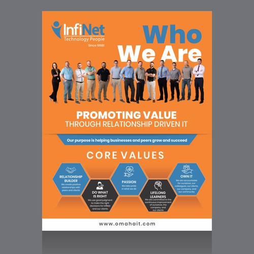 Tech Company "About Us" Flyer Design by Dzine Solution