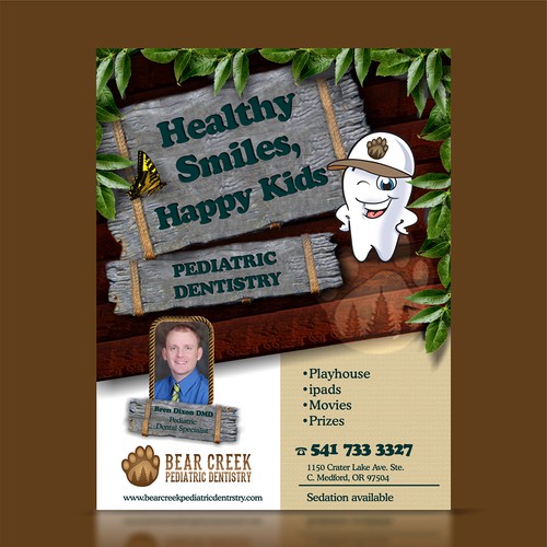 We need a new look to advertise our pediatric dental office Design by Recreo Studio