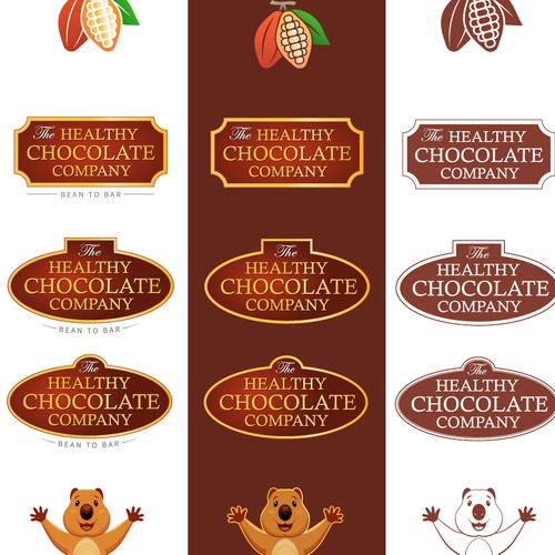 The Healthy Chocolate Company needs our happy mascot to be drawn and immortalised. Design by d r e a l m