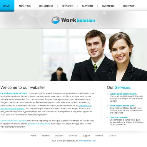 1-3 Page Website Template Design von desigN86