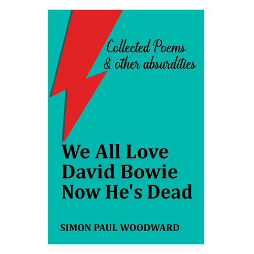 Bowie themed cover for an irreverent poetry collection Design by Cover_Design_Expert