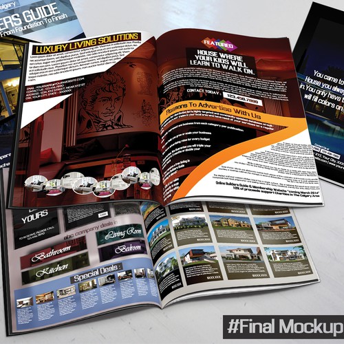 Eye Catching Advertising Magazine Layout needed for the Home Build Industry Design by iamGrv