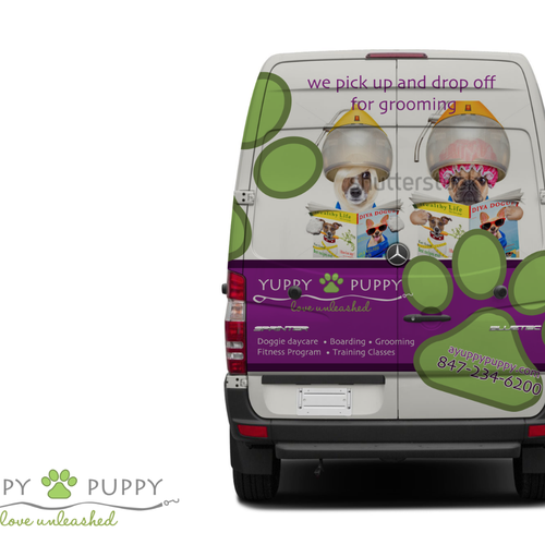 Car Wrap! Make our doggie daycare van the talk of the town! | Car ...